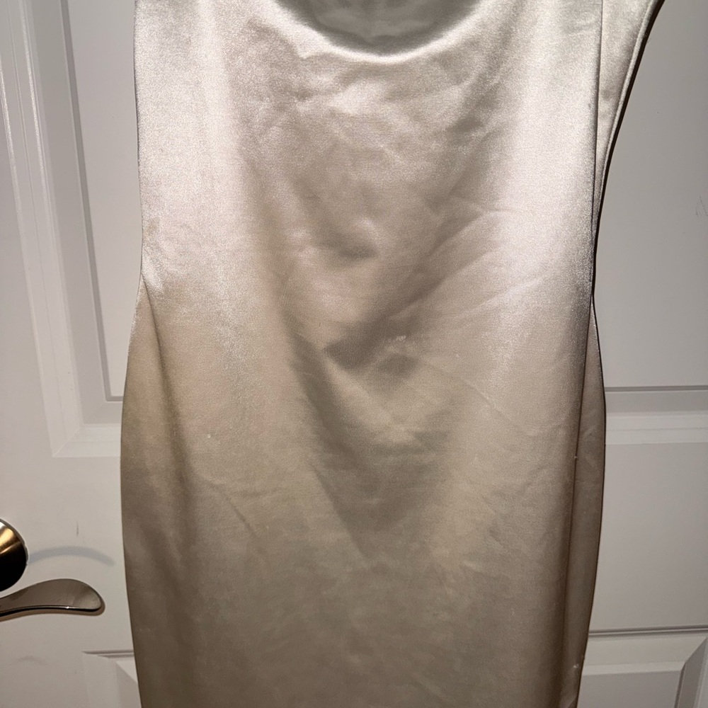 Meshki White Rhinestone Strap Mini Dress - Picture 10 of 11
